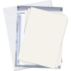 Sotek Blank Chocolate Transfer Sheets 25 pcs A4 (8.3"X11.7") - Edible Transfer Sheets for White Chocolates, Icing Paper for Decorating, White Food Printing Papers