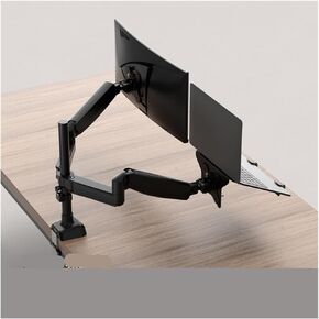 Dual-Screen Monitor Stand Robotic arm Laptop Cantilever one-to-Two Desktop Heightening and Lifting Two-in-one(White) in Saudi Arabia