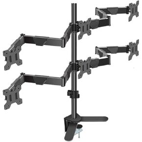 17-32 inch six-Screen Monitor Splicing Bracket Desktop Elevated Stand