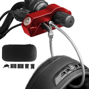 قفل خوذة الدراجة النارية وقفل المقود وقفل الفرامل المضاد للسرقة لقطر المقود في حدود 1.3-1.5 بوصة لجميع الدراجات الثلاثية والدراجات ATV سكوتر (أزرق) in Kuwait