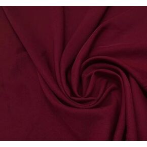 Stretch Crepe Fabric - Versatile Polyester Cloth by The Yard with 2-Way Stretch - Ideal for Dresses, Gowns, Pants, Drapes, and Backdrops - 1 Yard (Black)