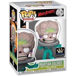 Pop Movies: Mars Attacks - Martian Soldier Specialty Series Exclusive Vinyl Figure Bundle Box Protector