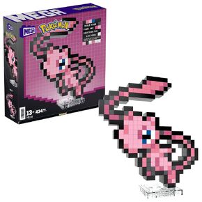 MEGA Pokemon Eevee 323 Piece Building Set Containing 1 Pixelated Retro Figure for Wall or Table Decoration, Buildable and Display Toy for Collectors, HTH78
