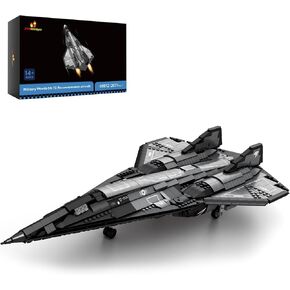 JMBricklayer Military Plane Building Blocks Set 60012, Cool SR-72 Eagle Reconnaissance Aircraft Building Toys Set, Collectible and Display Airplane Model, Ideal Gift for Kids 14+ Adult Military Fans