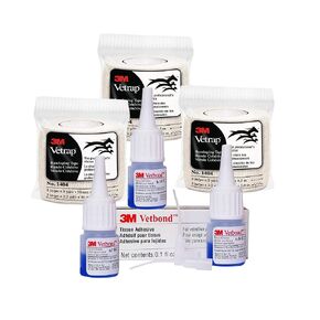 3M Vetbond Tissue Adhesive Kit, 3ml Bottles w/MSDS (3 Bottle Kit)