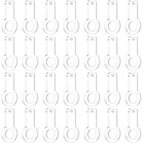 BENECREAT 120Pcs Acrylic Tumbler Straw Charm Blanks, Blank Straw Toppers Charm Accessories Compatible Straw Toppers Charm for Straw Caps Decoration