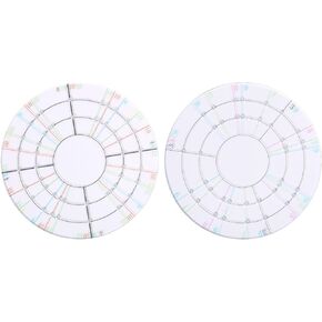 beinkmake 2Pcs Ceramic Pottery Clay Divider Tools 3.54inch Equal Circle Pottery Wheel Trimmer Rotary Disc Acrylic Pottery Trimming Spinner Tool for Pottery Clay Art Crafts