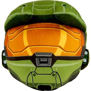 Club Mocchi Mocchi- Halo Plush - Master Chief Helmet Plushie - Collectible Figures - Soft Squishy Pop Culture and Video Game Toys - 15 Inch
