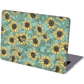 Compatible with MacBook Air 13.6-inch, Hard Shell Case with Keyboard Cover and Screen Protector (A2681, M2 chip / A3113, M3 chip / A3240, M4 chip, 2022-2025 Release) - Sunflowers MD4108