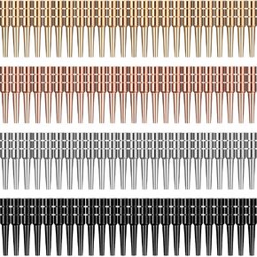 Leitee 96 Pieces Metal Cribbage Board Pegs Fit 1/8 Holes Cribbage Pins with a Tapered Design for Family and Friend Traditional Board Game, 4 Colors