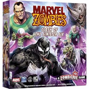 Marvel Zombies: A Zombicide Game - Clash of The Sinister Six - Heroes vs. Villains in a Zombie Apocalypse! Cooperative Strategy Game, Ages 14+, 1-6 Players, 90 Minute Playtime, Made by CMON