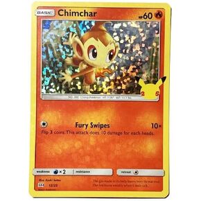 Pokemon - Chimchar 12/25 - McDonalds Promo - 25th Anniversary - Holo Foil