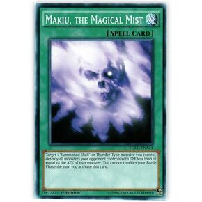 YU-GI-OH! - Makiu, The Magical Mist (YGLD-ENA34) - Yugi's Legendary Decks - 1st Edition - Common