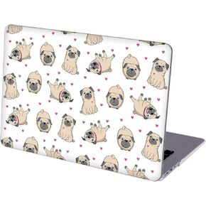 Compatible with MacBook Pro 13 inch, Hard Shell Case with Keyboard Cover and Screen Protector (M1 A2338 A2289 A2251 A2159 A1989 A1706 A1708, 2016-2020 Release), Pugs, MD3038