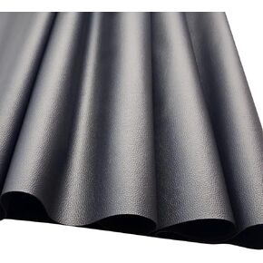 Large Soft Leather Sheets Lychee Texture Leather Fabric 1 Yard 56.3x36inch, 0.8mm Thick Leather Fabric, for Upholstery, Bags, Sofas, Car Seats, Hair Bows, Earrings, DIY Crafts(Black)