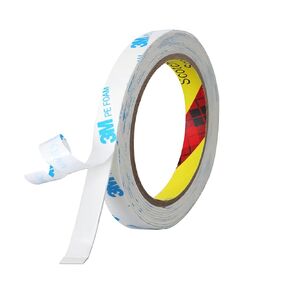 Double Sided Tape Heavy Duty, 0.5in×10ft Picture Hanging Strips for Posters, Removable Waterproof No Wall Damage Foam Tape, Adhesive Mounting Tape for Paint Wall
