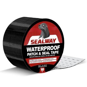 Black RV Roof Sealant Tape, 2" x 10' Waterproof Repair Seal Tape – Extra Thick, UV-Resistant, Weatherproof Patch for Permanent Leak Sealing on RVs, Trailers, and Mobile Homes