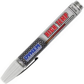 Dykem 42199 White Medium Marking Pen - 44219 [PRICE is per EACH]