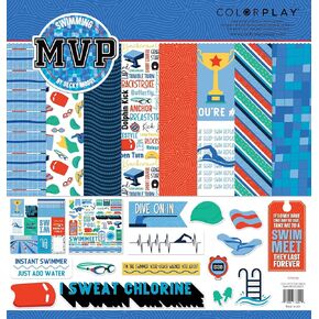 ColorPlay Collection Pack 12"X12"-MVP Swimming -PSWM3602