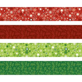 204875525 Folding Strips Set for Froebel Stars 1 x 45 cm 4 Assorted Designs Green
