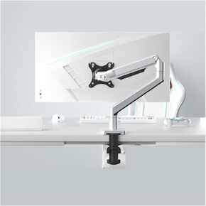 Monitor Stand Mechanical arm Computer Cantilever Upside Down can Rotate, Lift and Increase Portable Desktop Base Dual Screen(Silver)