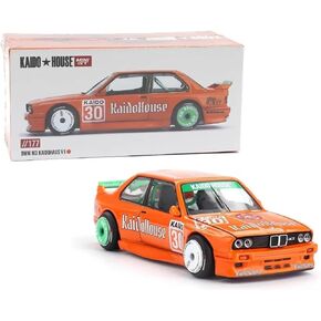 Diecast Model Car Compatible with Kaido House x Mini GT 1:64 BMW M3 KAIDOHAUS V1 Orange Limited Edition KHMG177