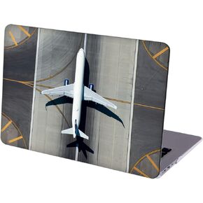 Compatible with MacBook Pro 16-inch Hard Protective Shell Cace and Keyboard Cover (A2141, 2020 2019 Release) - Airplane Departing Airport Runway