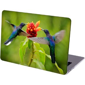 Compatible with MacBook Air 13 inch Retina Display with Touch ID, Hard Protective Shell with Keyboard Cover (M1 A2337 A2179 A1932, 2018 2019 2020 Release) - Hummingbird and Nectar-04