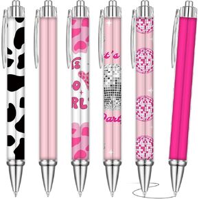 36Pcs Independence Day Pens Bulk 4th of July Memorial Day Pens for American Veteran Day Party Decor American Flag Retractable Ballpoint Gifts Office Black Ink Pen for Women Men (Contemporary, Red)