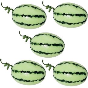 5pcs Multifunction Dollhouse Miniature Watermelon Model Decorative Household Girl Boys Ornament Resin