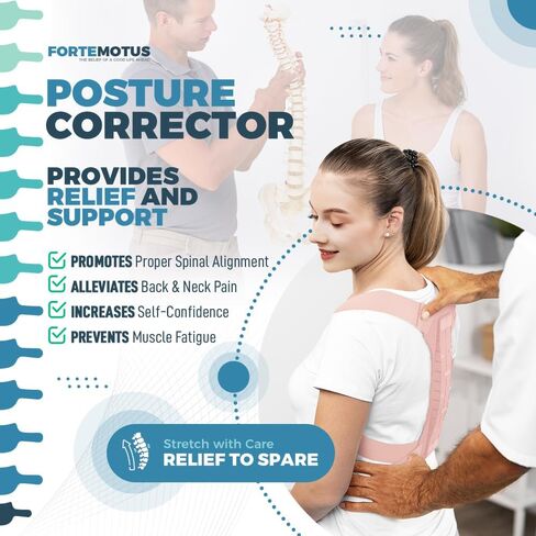 Posture Corrector for Men and Women, Fully Adjustable Back Straightener for Mid, Upper Spine Support, Posture Corrector for Hunchback,Neck, Shoulder, Clavicle and Back Pain Relief in Saudi Arabia