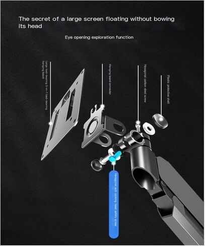 43/49-inch Monitor up and Down Lift Bracket Suitable for Fish Screen Desktop Heightening Base Cantilever in Kuwait