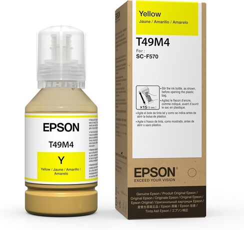 Epson أصلية لصبغة الحبر حبر الزجاجات Nfor Epson Surecolor F570 و F170. السعة 140m. حبر T49M (مجموعة كاملة) in Saudi Arabia