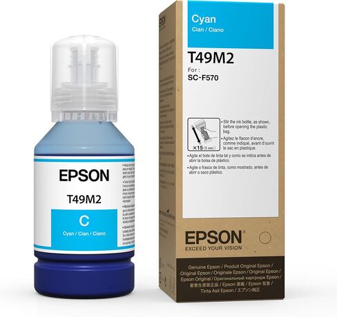 Epson أصلية لصبغة الحبر حبر الزجاجات Nfor Epson Surecolor F570 و F170. السعة 140m. حبر T49M (مجموعة كاملة) in Saudi Arabia