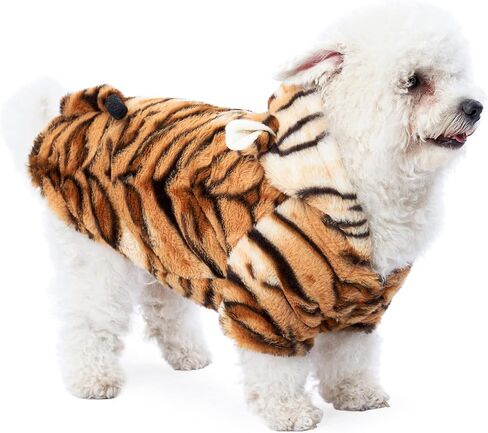 Yoption Dog Tiger Pet Comples Halloween Pet Pet Puppy Cosplay Dress Hoodie Clothing Clothes (XL) in Kuwait