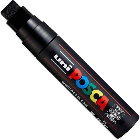 POSCA Black-مجموعة كاملة من 7 أقلام (PC-17K ، PC-8K ، PC-5M ، PC-3M ، PC-1M ، PC-1MR ، PCF-350) in Saudi Arabia