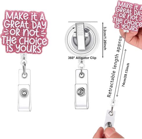 Funny Saying Retractable Badge Reel with Alligator Clip,ID Badge Holder for Name ID Tag in Saudi Arabia