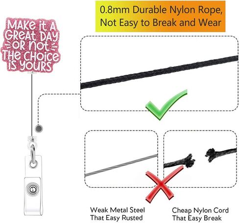 Funny Saying Retractable Badge Reel with Alligator Clip,ID Badge Holder for Name ID Tag in Saudi Arabia