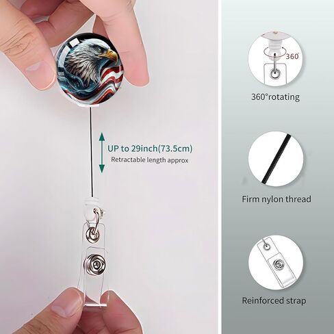 2 Pack Retractable Badge Holders with Clip, Cute ID Card Reels for Nurse, Doctor, Office Worker, Teacher(Green Floral) in Kuwait