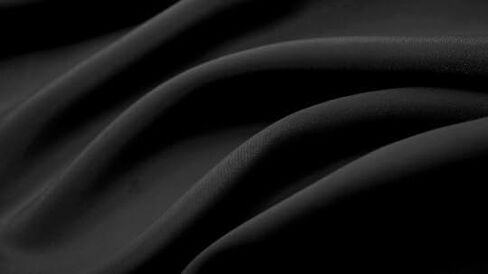 Stretch Crepe Fabric - Versatile Polyester Cloth by The Yard with 2-Way Stretch - Ideal for Dresses, Gowns, Pants, Drapes, and Backdrops - 1 Yard (Black) in Saudi Arabia