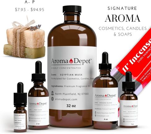 Aroma Depot Dragon's Blood Fragrance Oil 120ml PremiumDragon's Blood Essential Oil with Dropper for Candle Making, Soap Making & Bath Bombs. Undiluted & Alcohol-Free Scented Oil. (4 fl oz.) in Saudi Arabia