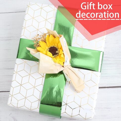 Shiny Waterproof Ribbon,Curling Ribbon for Gifts Package Wrapping,Crafting. (Green, 2inch x 100yards) in Saudi Arabia