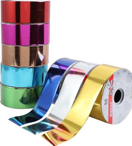 Shiny Waterproof Ribbon,Curling Ribbon for Gifts Package Wrapping,Crafting. (Green, 2inch x 100yards) in Saudi Arabia