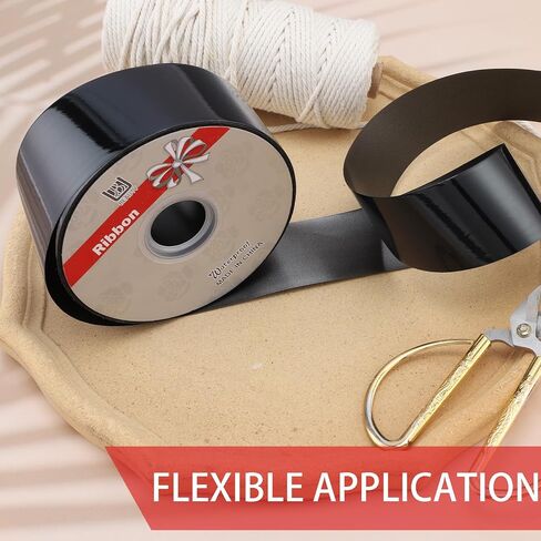 شريط مضاد للماء لامع ، شريط تجعيد للهدايا الغلاف ، صياغة. (أخضر ، 2 بوصة × 100 ياردة) in Kuwait