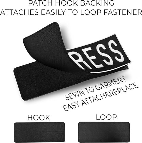 Press Badge Embroidered Patches for Backpacks, Jackets, Press Vest, Photographer Vest - Press Patch with Hook and Loop Patches - Tactical Patches 3.15x9.8 inches, 1x4.5 inches, 3.54x2 inches (Black) in Saudi Arabia