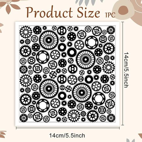 CHGCRAFT Paisley Peacock Feathers Polymer Clay Texture Sheets Leaves Geometric Silicone Stamp Clay Texture Mat Modeling Pattern Pad Texture Sheets for Jewelry and Clay Earrings Tools, 5.5x5.5 inch in Saudi Arabia