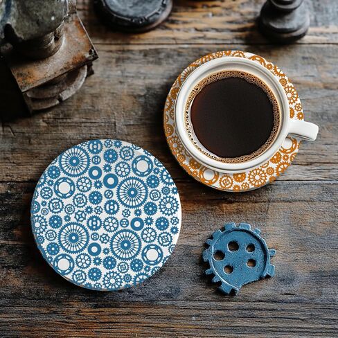 CHGCRAFT Paisley Peacock Feathers Polymer Clay Texture Sheets Leaves Geometric Silicone Stamp Clay Texture Mat Modeling Pattern Pad Texture Sheets for Jewelry and Clay Earrings Tools, 5.5x5.5 inch in Saudi Arabia