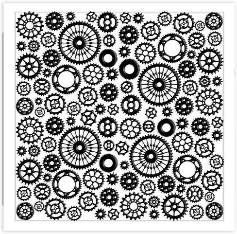 CHGCRAFT Paisley Peacock Feathers Polymer Clay Texture Sheets Leaves Geometric Silicone Stamp Clay Texture Mat Modeling Pattern Pad Texture Sheets for Jewelry and Clay Earrings Tools, 5.5x5.5 inch in Saudi Arabia