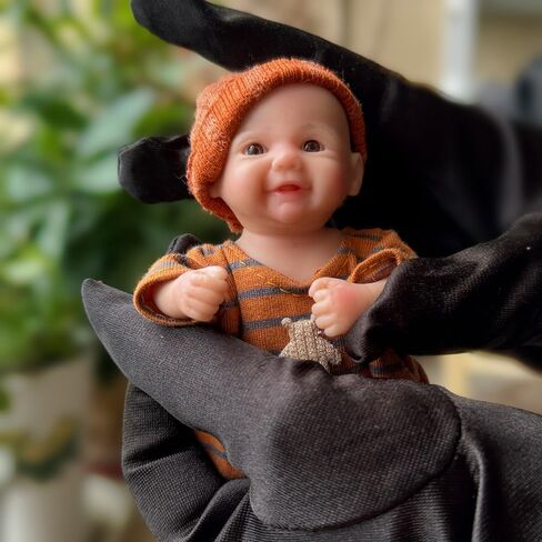5inch Mini Palm Soft Full Body Silicone Reobrn Baby Doll Realistic Silicone Miniature Anatomically Correct Girl Doll in Saudi Arabia