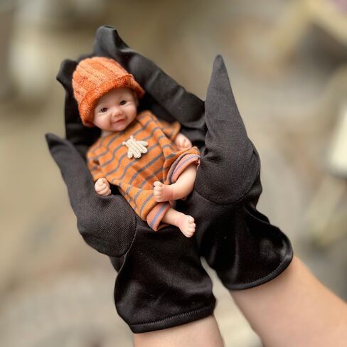 5inch Mini Palm Soft Full Body Silicone Reobrn Baby Doll Realistic Silicone Miniature Anatomically Correct Girl Doll in Saudi Arabia